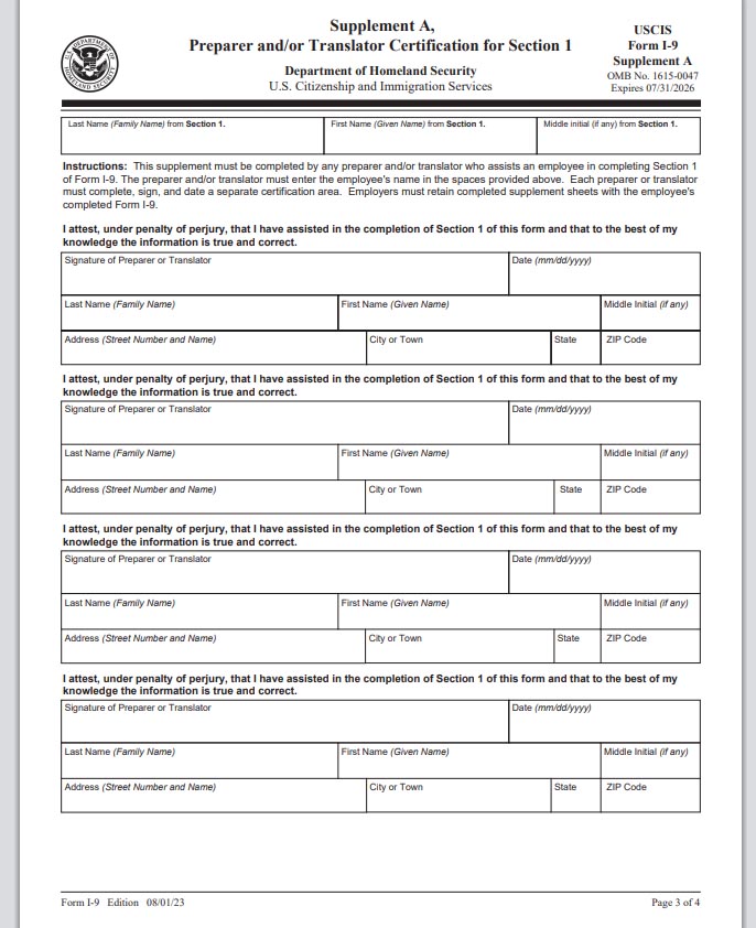 How To Fill Out The Form Correctly