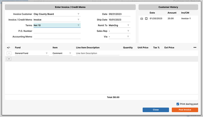 Creating Invoices on IconCMO.