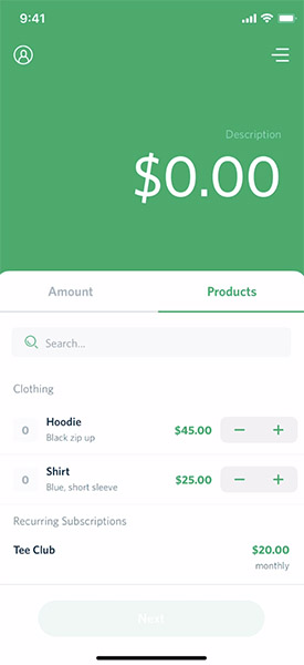 Subscription feature on Payments for Stripe app.