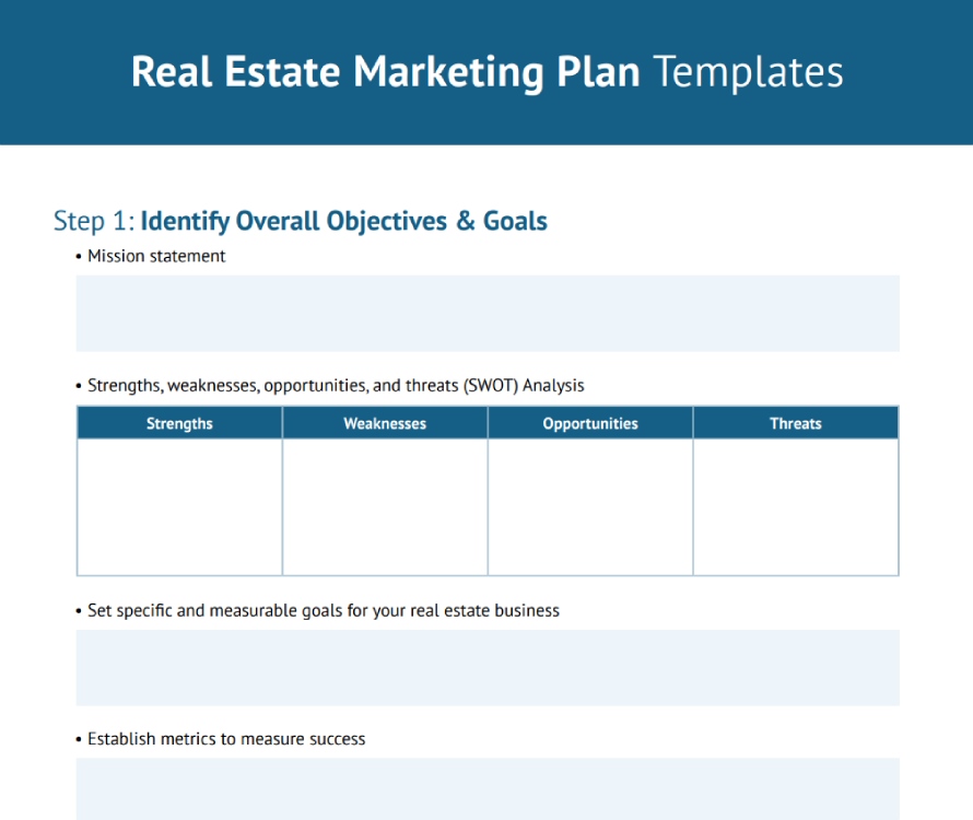 real estate investing business plan