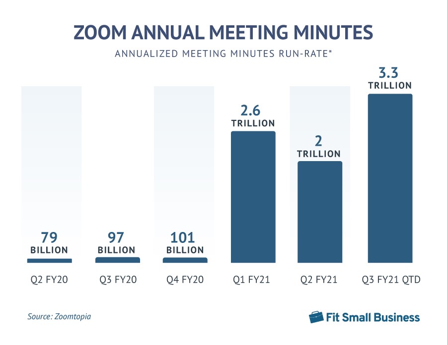 Infographic titled "Zoom Annual Meeting Minutes"