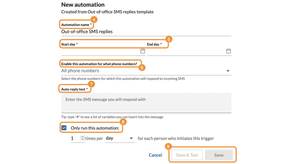 How to set up out-of-office SMS reply templates via RingCentral.