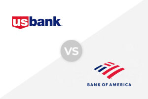 U.S. Bank vs Bank of America Business Checking logo.