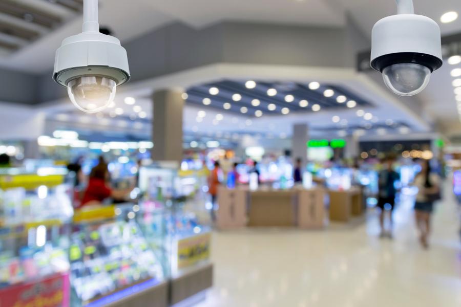 Retail store security cameras