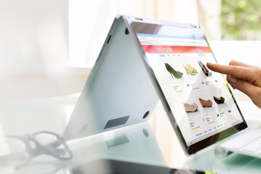 Online shop in a tablet