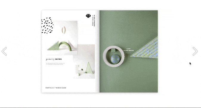 Digital brochure for a creative portfolio.