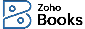 Zoho books logo.