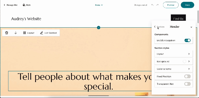 A look inside Mailchimp's website editing platform.