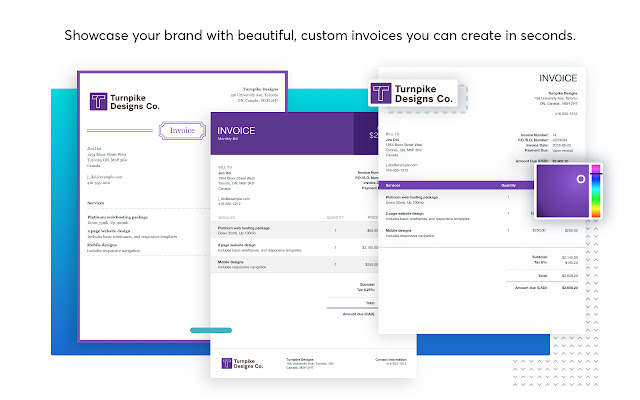 Custom invoices are completely free with Wave.