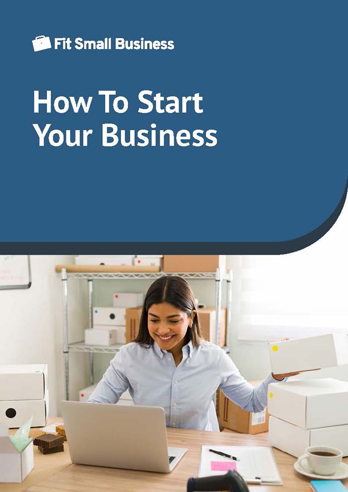 How to start your business e-book page.