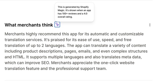 Shopify magic app review summary how it looks with what merchants think header