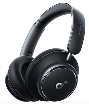 Space Q45 headphones in black.
