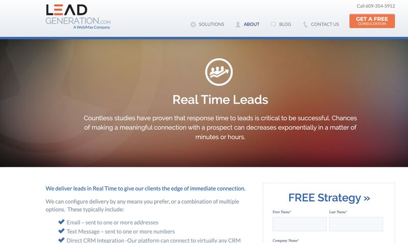 LeadGeneration.com promises to deliver real-time leads
