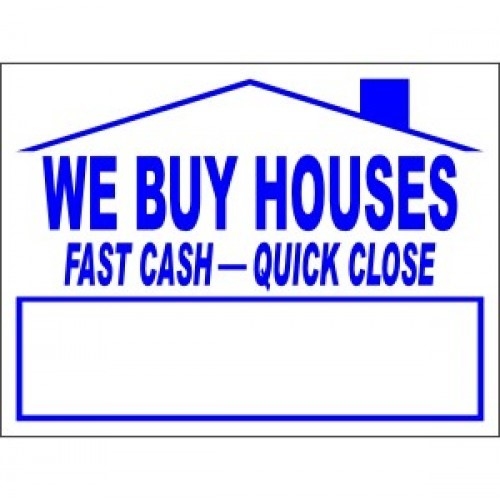 We Buy Houses sign.