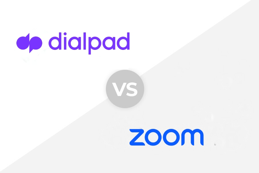 Dialpad logo versus Zoom logos