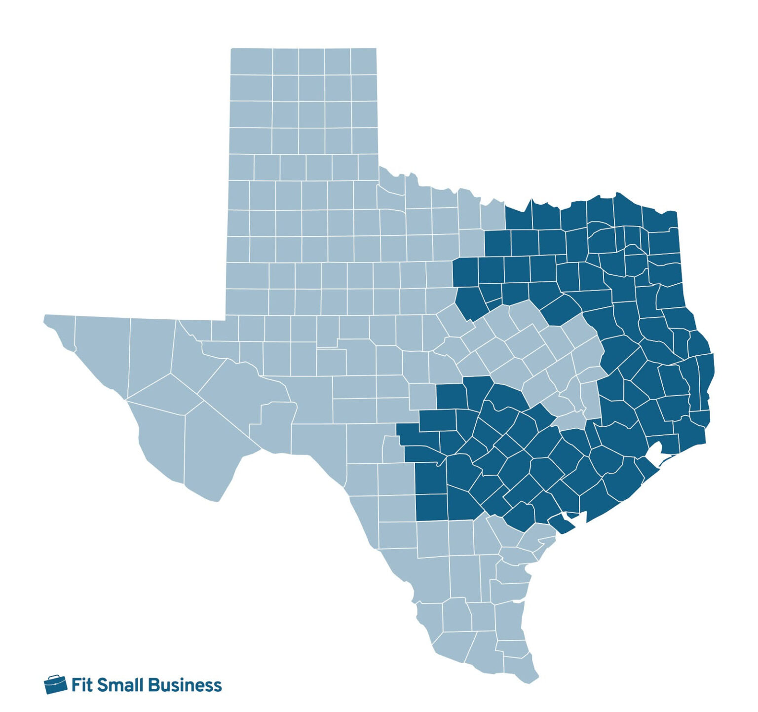 12 Best Banks For Small Business In Texas 2024   Infographic Southeast Business Bank Map 1536x1443 