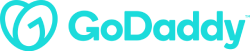 GoDaddy logo.