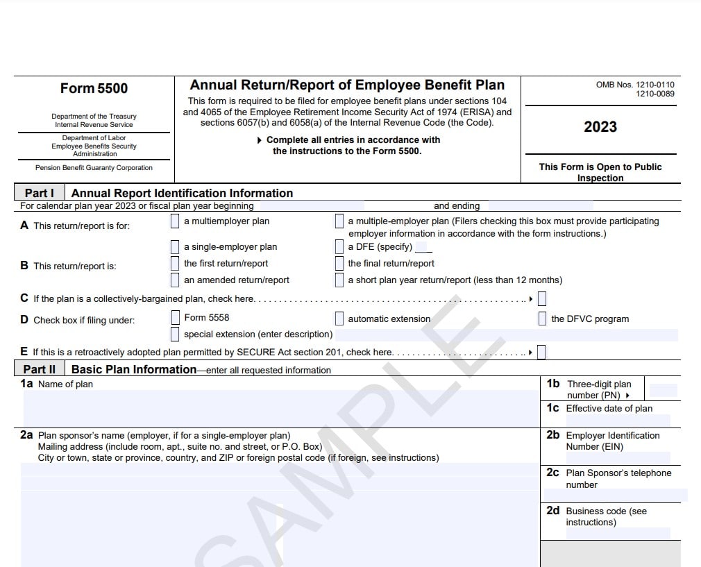 IRS Form 5500 What It Is How To Fill It Out