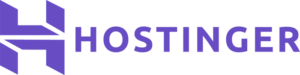 Hostinger logo.