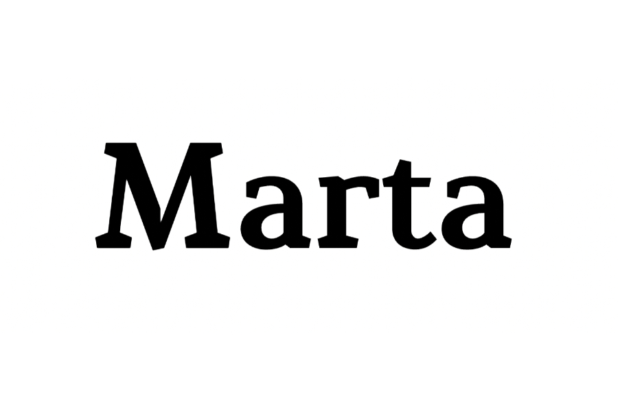 Marta, a serif font