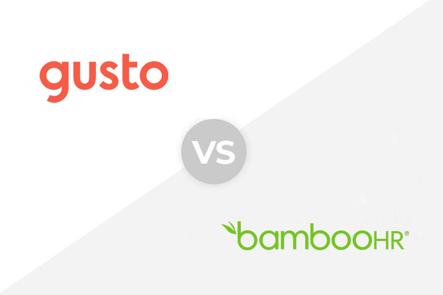 Gusto vs BambooHr logo.