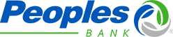 Peoples Bank logo.