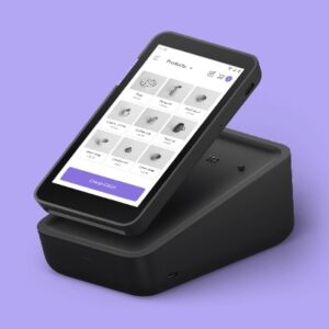 PayPal’s Zettle Terminal with integrated POS software and receipt printer.