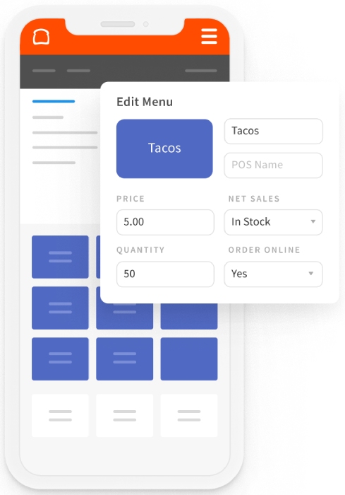 You can edit your menu via Toast’s intuitive mobile menu dashboard.