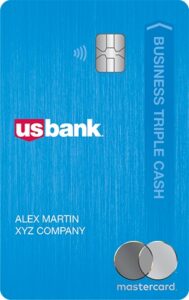 U.S. Bank Business Triple Cash Rewards World Elite Mastercard sample.