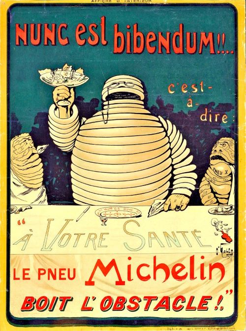 Michelin Poster featuring Bibendum, the MIchelin Man