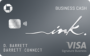 Chase Ink Business Cash card sample.