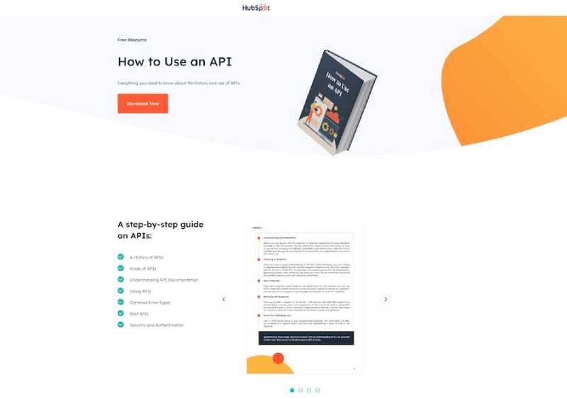 Downloadable ebook by HubSpot on how to use an API.