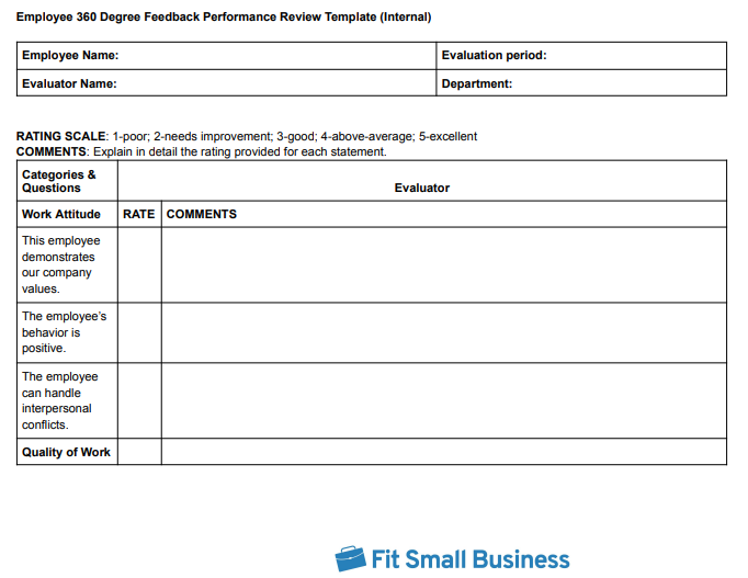 fillable template for rating employees