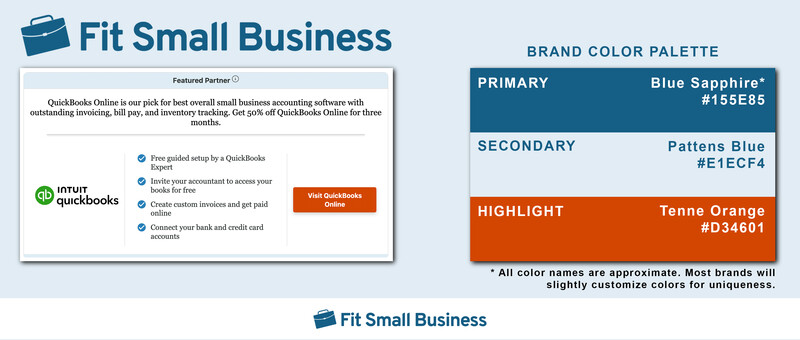 The Fit Small Business Color Palette.