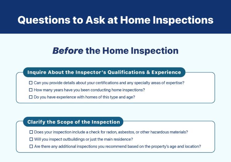 Questions to Ask at Home Inspections.