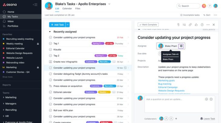 Asana Review: Features, Pricing & Alternatives