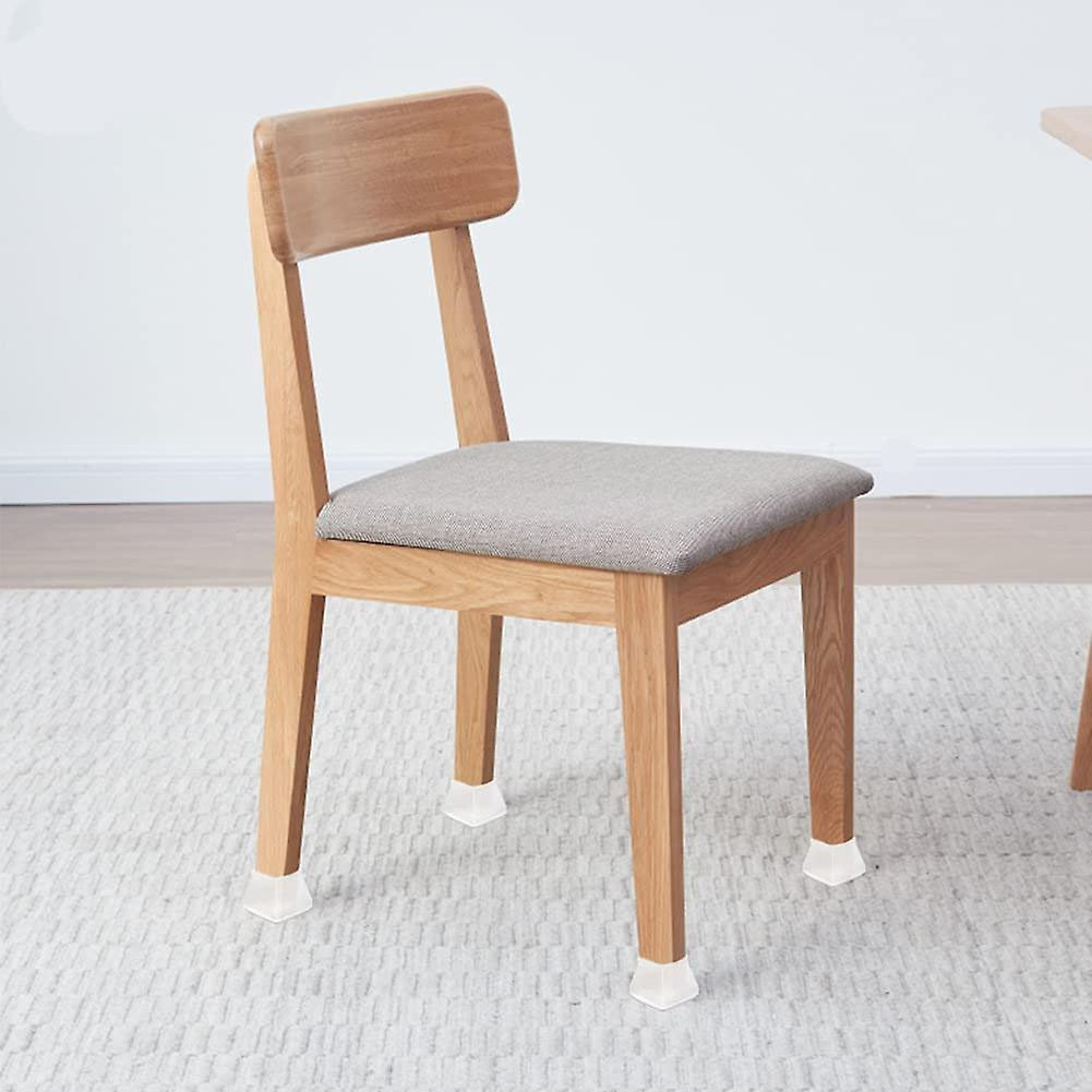Chair with leg caps attached.