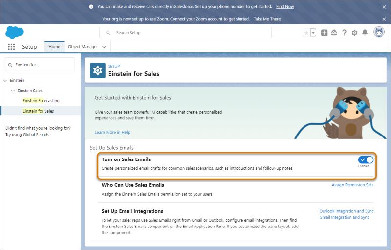 Salesforce Sales Cloud lets you create personalized sales emails