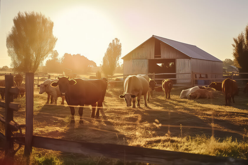 Example a rural zone barn raising livestock