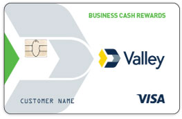 Valley Visa Secured Business Credit Card sample card
