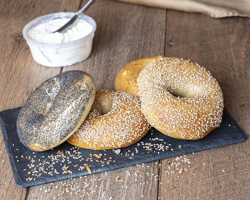 bagels and cream cheese
