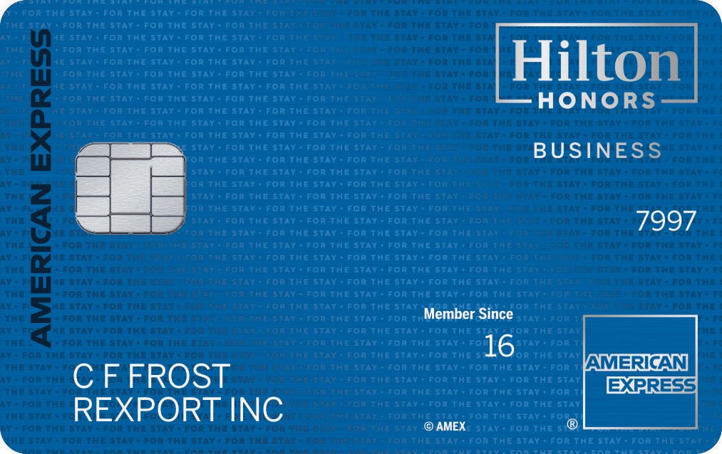 Hilton Honors American Express® Business Card Sample