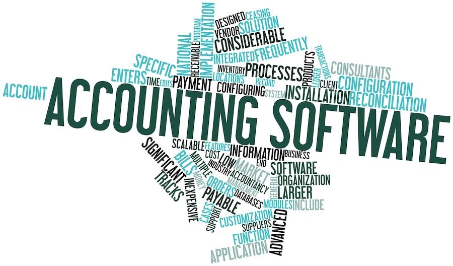 Abstract word cloud for Accounting software with related tags and terms.