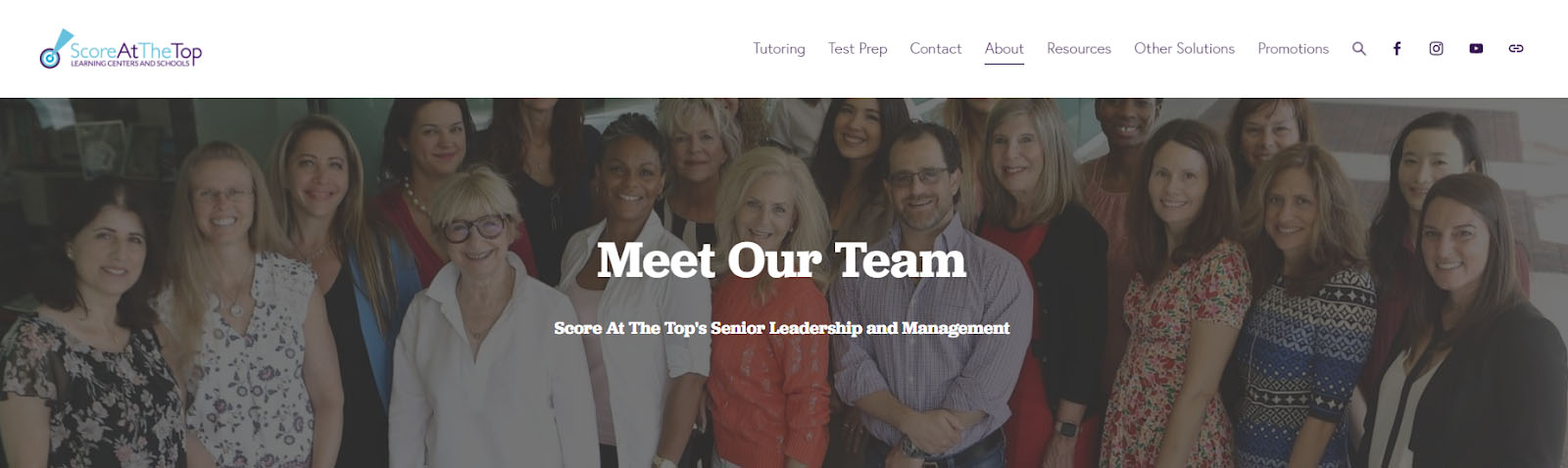 Photo of the owners and tutors at Score At The Top, taken from the website.