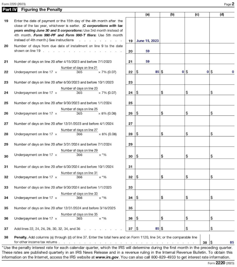 What is Form 2220 (+Example)