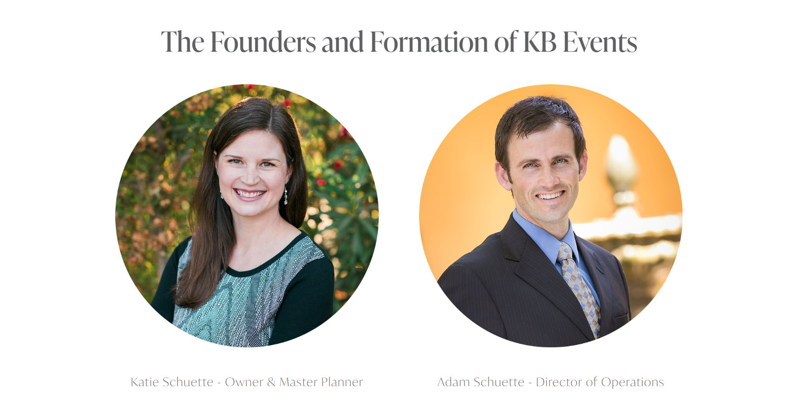 The owners of KB Events.
