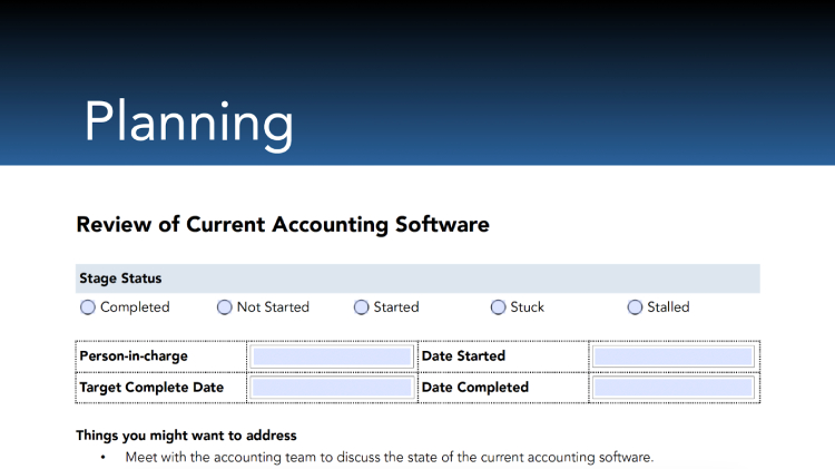 Accounting Software Implementation Checklist.