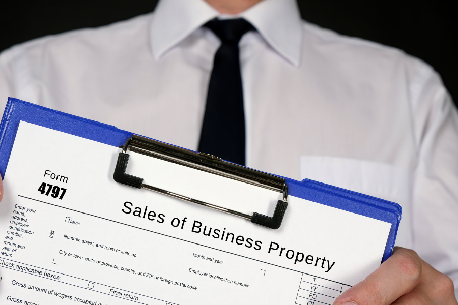 report sales of business property.