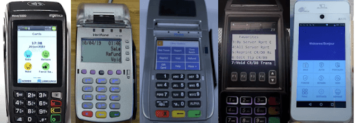 Card terminals showing void option