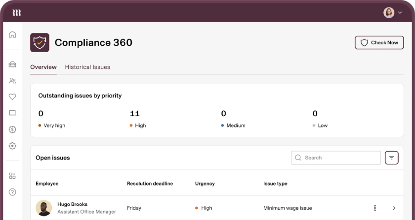 Rippling compliance dashboard.